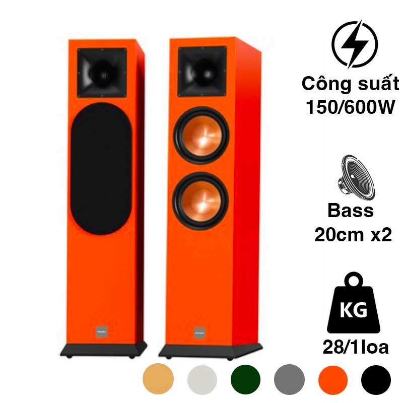 Loa Paramax EURO 8 Luxury, 150W, Bass 20cm x2, Độ nhạy 98dB
