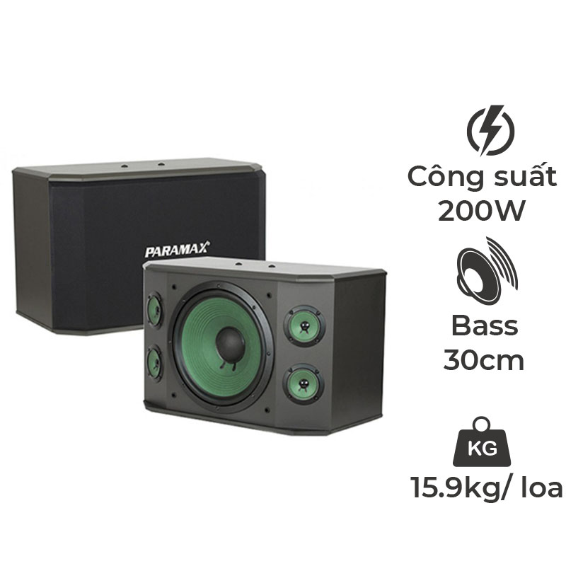 Loa Paramax K2000, Bass 30cm, 200W