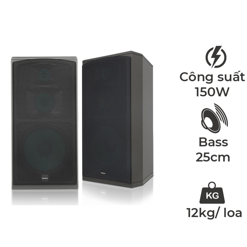 Loa Paramax F850, Bass 25cm, 150W