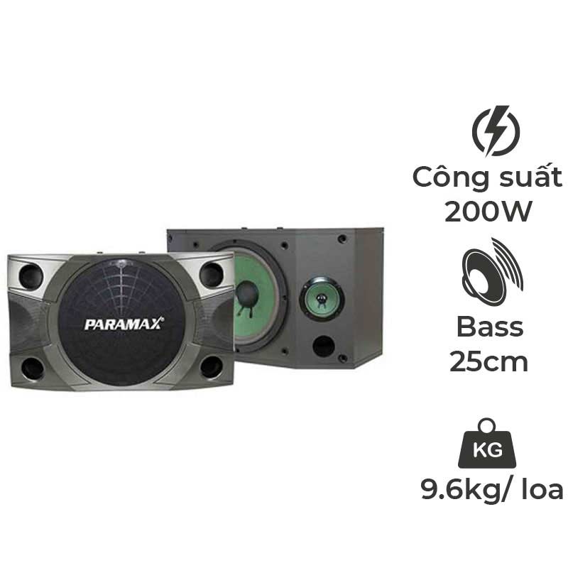 Loa Paramax P850, Bass 25cm, 200W