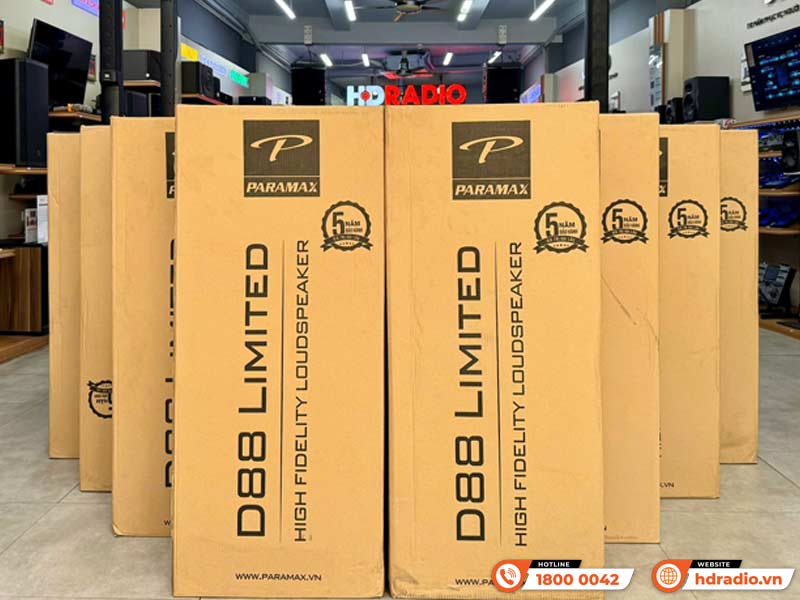Loa Paramax D88 Limited, Bass 30cm, Công Suất 120W, Bảo Hành 5 năm-24