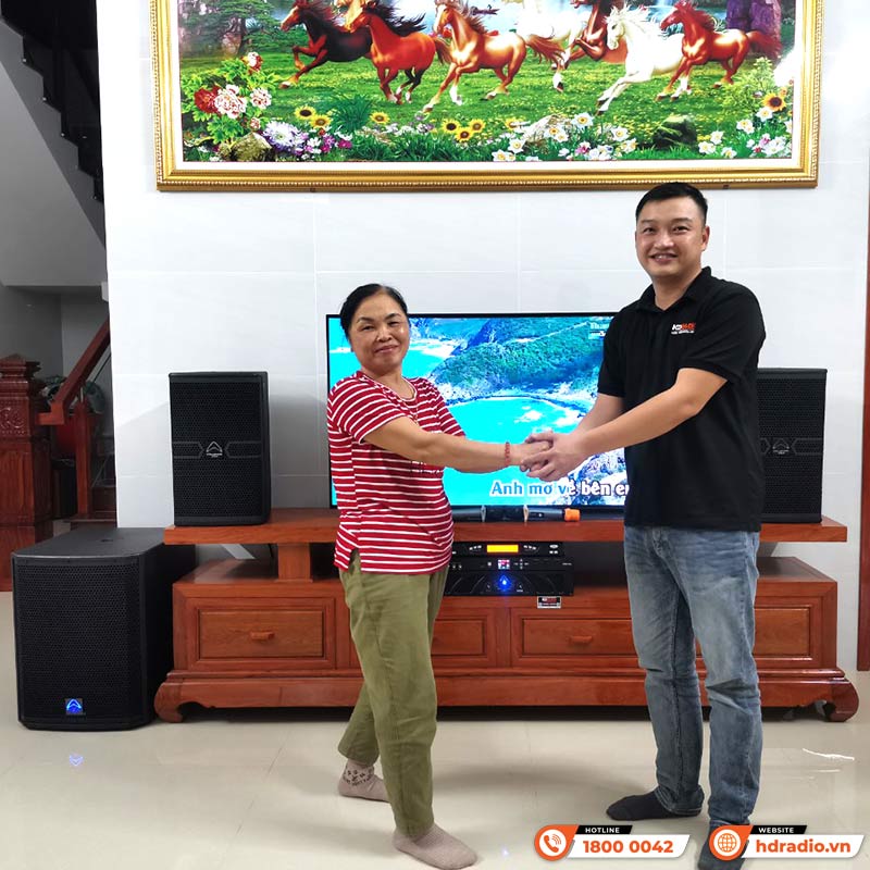hdradio setup dàn karaoke sử dụng Loa Wharfedale ANGLO E12
