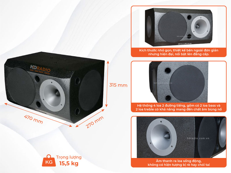 Cấu tạo Loa wharfedale 1132 chính hãng