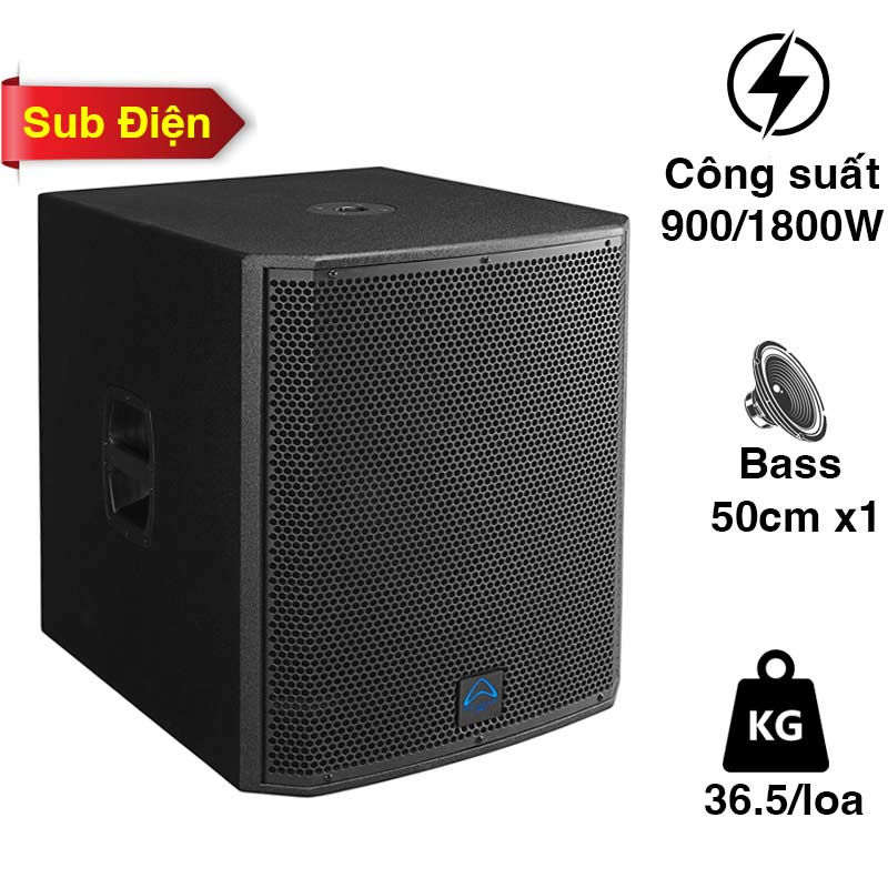 Loa Sub Wharfedale T-Sub AX18B, Bass 50cm, Công suất 900W