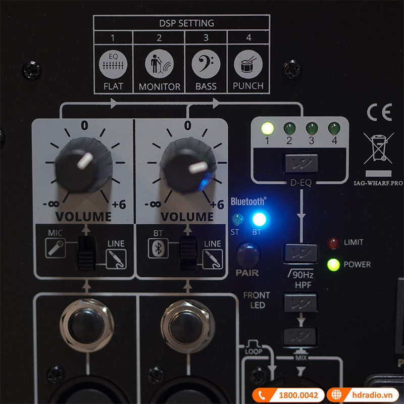 Loa Wharfedale Typhon AX12BT (Liền Công Suất), Bluetooth, Công Suất 720W-9