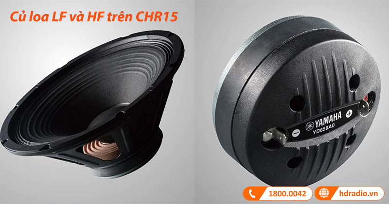 củ loa HF và LF của loa Yamaha CHR15
