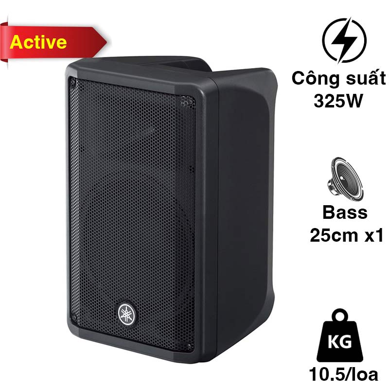 Loa Yamaha DBR10, Bass 25cm, Công suất RMS 325W, 10.5 kg