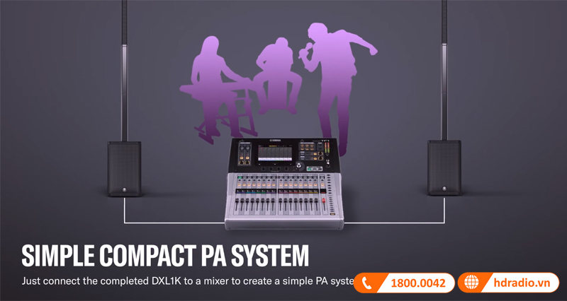 Ứng dụng loa Yamaha DXL1K