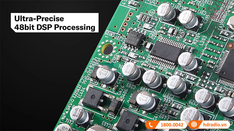 Xử lý DSP 48 bit siêu chính xác cho âm thanh độ nét cao