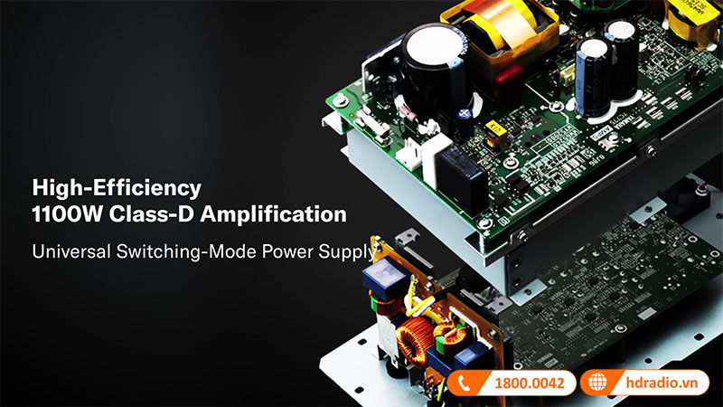 Công suất hoạt động 1100W cực khủng