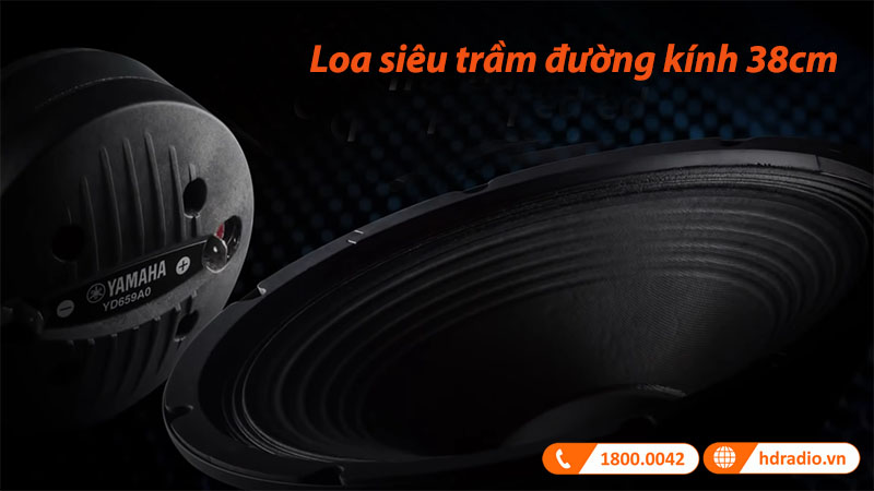 loa siêu trầm đường kính 38cm