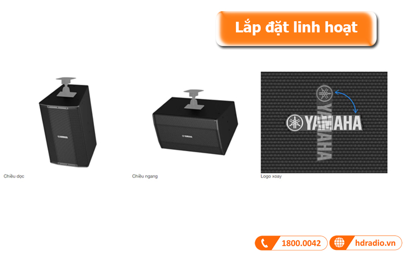 Loa Yamaha VKE2010, Bass 25cm, Công suất đỉnh 1200W, Độ nhạy 95dB-2