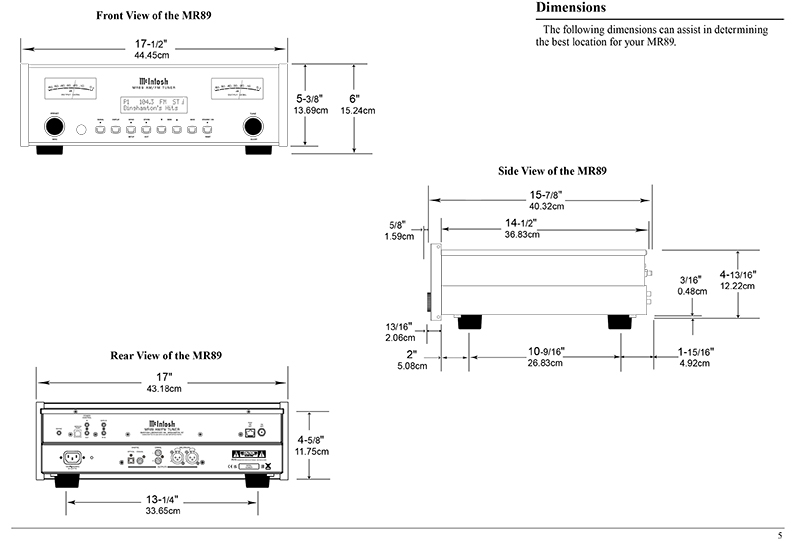 Đầu phát Radio McIntosh MR89