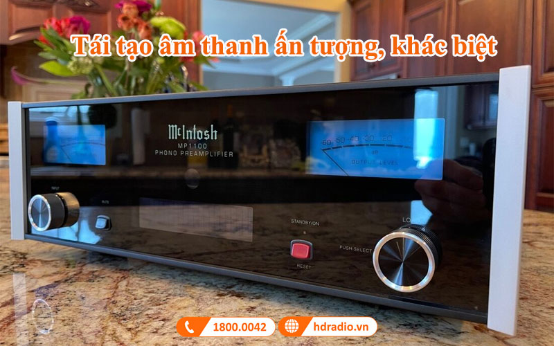 tai tao am thanh phono preamply mcintosh mp1100