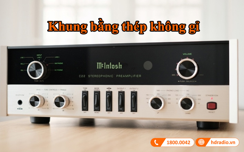 khung thep preamply mcintosh c22 mkv