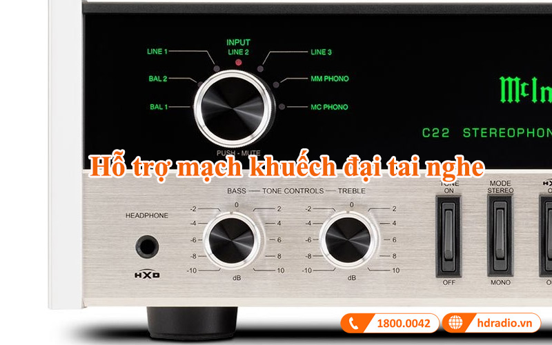 mach khuech dai tai nghe preamply mcintosh c22 mkv