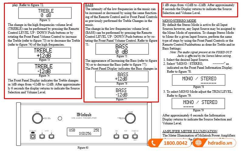 dieu chinh am thanh preamply mcintosh c49