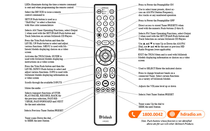 dieu khien preamply mcintosh c49