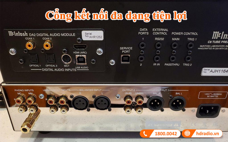 cong ket noi preamply mcintosh c8