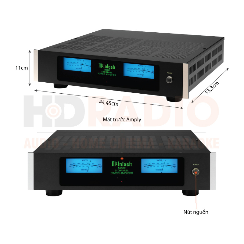 Chú thích Power Amply McIntosh MI502
