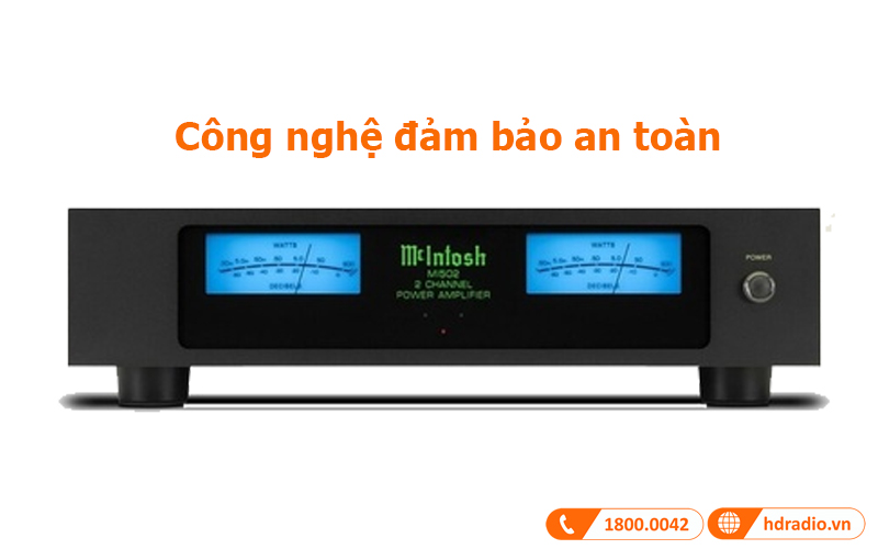 Công nghệ an toàn power amply McIntosh MI502