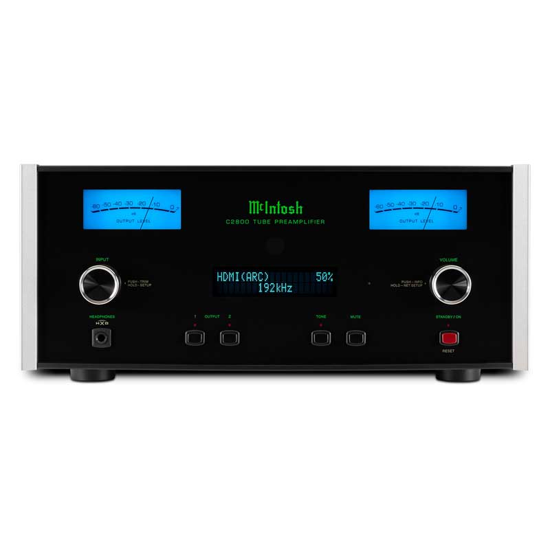 Pre Amply McIntosh C2800, DAC Quad Balanced 8-channel 32-bit, balanced, RCA, phono MM, phono MC, App McIntosh Connect