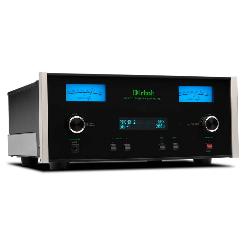 Pre Amply McIntosh C2800, DAC Quad Balanced 8-channel 32-bit, balanced, RCA, phono MM, phono MC, App McIntosh Connect-4