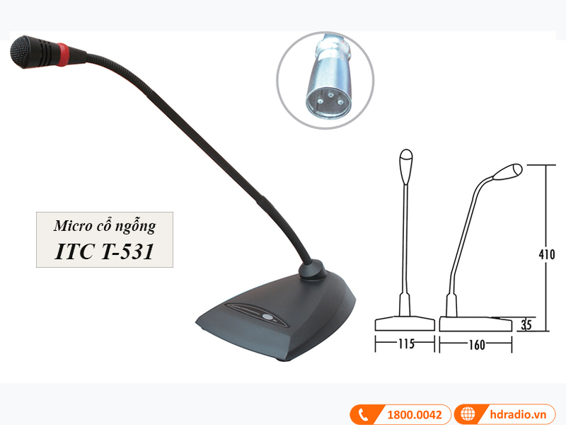 Micro cổ ngỗng ITC T-531 Micro cổ ngỗng ITC T-531