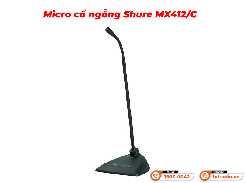 Micro cổ ngỗng Shure MX412/C