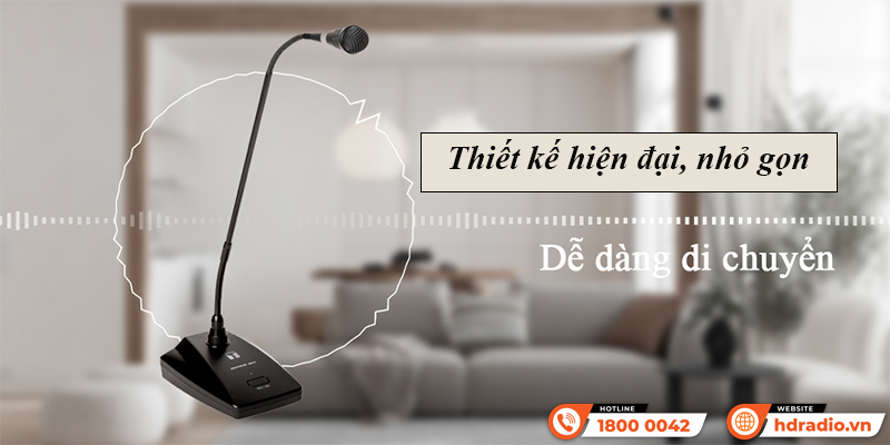 Thiết kế Micro cổ ngỗng TOA EM-38