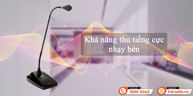 Micro cổ ngỗng TOA EM-38 có khả năng thu âm rõ ràng