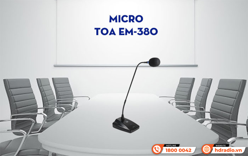 Ứng dụng Micro Cổ Ngỗng TOA EM-380