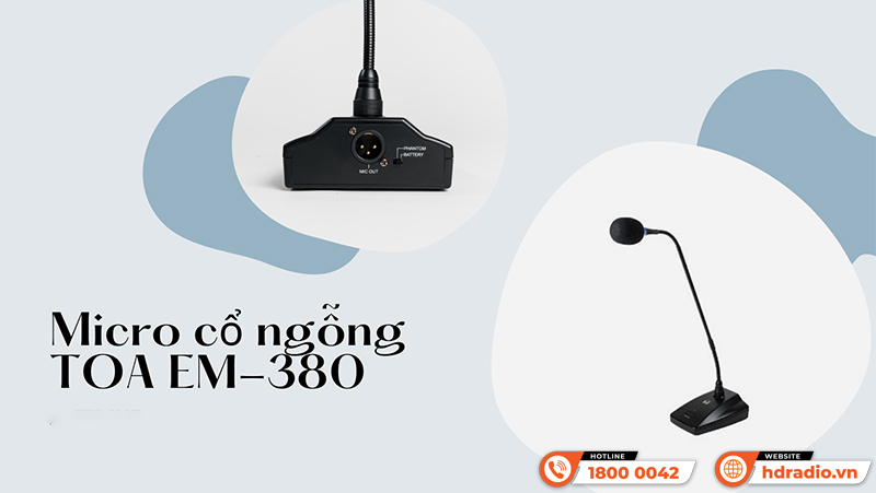 Micro Cổ Ngỗng TOA EM-380