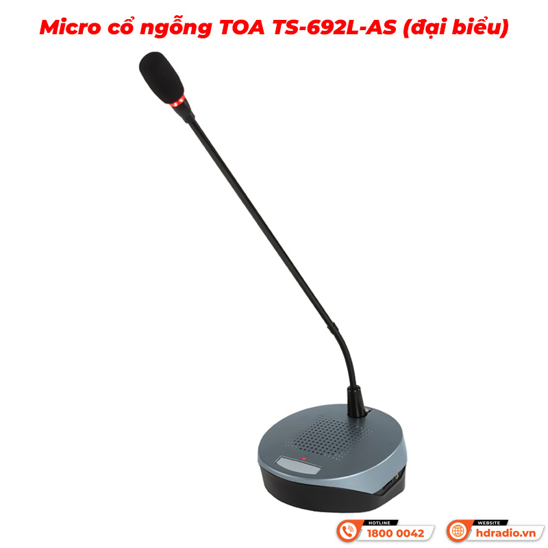 Micro cổ ngỗng TOA TS-692L-AS (đại biểu)