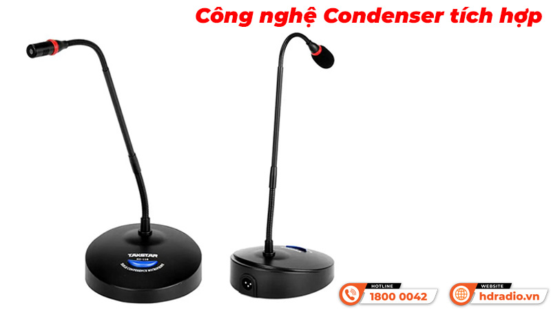 Công nghệ Condenser Micro cổ ngỗng Takstar MS-118