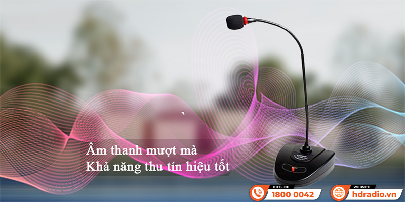 Micro cổ ngỗng Takstar MS-168W có khả năng thu tín hiệu cực tốt