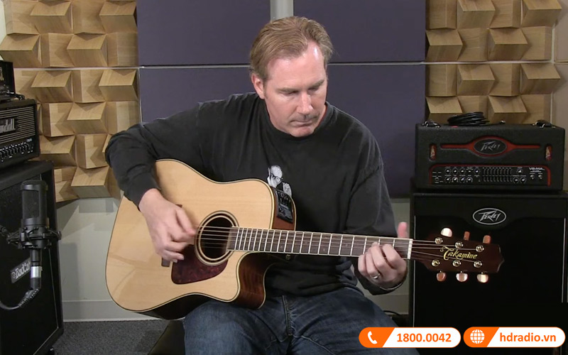 Đàn Guitar Takamine PD4C, guitar acoustic eclectric-1