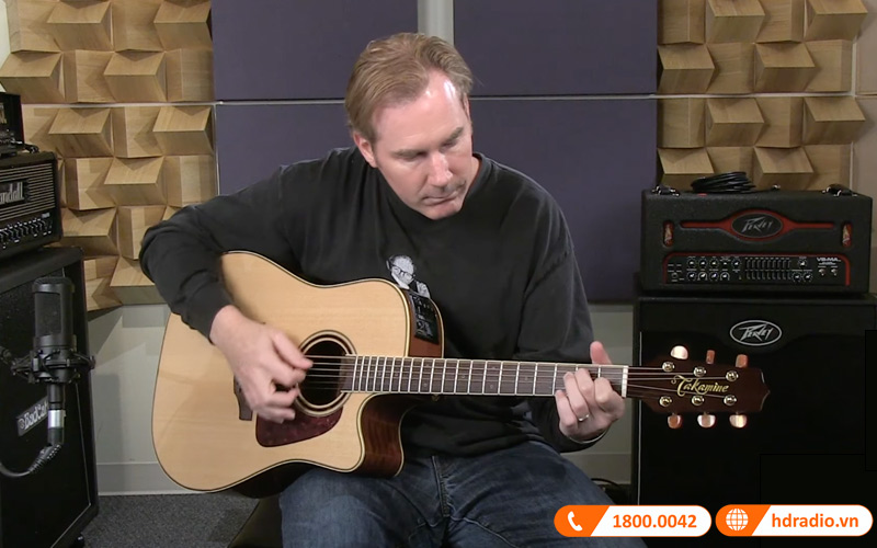 Đàn Guitar Takamine PD4C, guitar acoustic eclectric-6