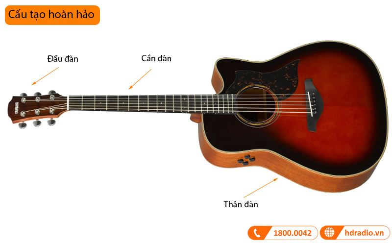 Đàn Guitar Yamaha A3R ARE