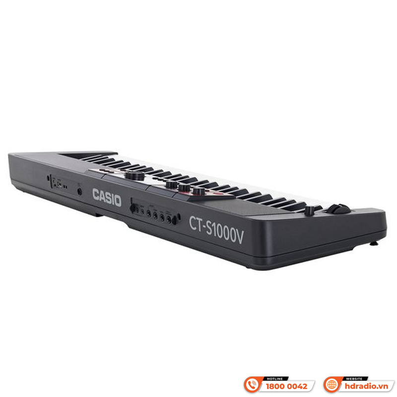 Đàn Organ Casio CT-S1000V, 61 phím, Bluetooth, MIDI, USB (A/B), LINE OUT-4