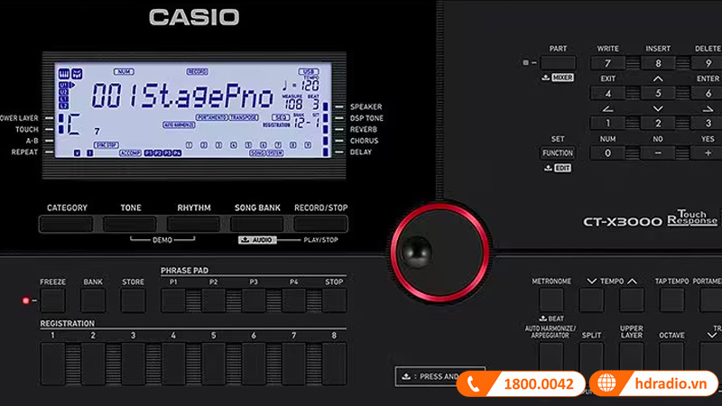 Đàn Organ Casio CT-X3000, Standard Keyboard 61 phím-4