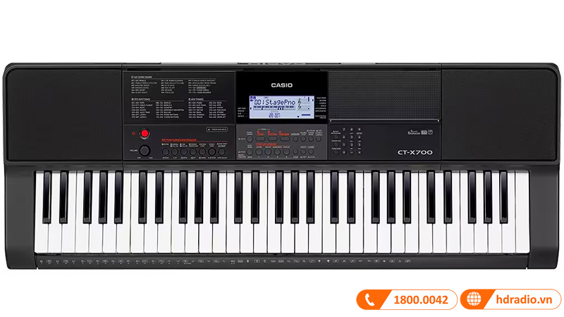 Đàn Organ Casio CT-X700, Standard Keyboard 61 phím-1