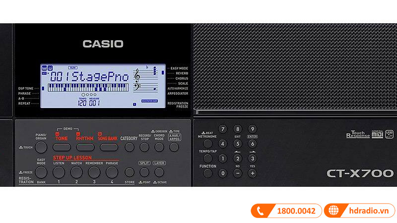 Đàn Organ Casio CT-X700, Standard Keyboard 61 phím-11
