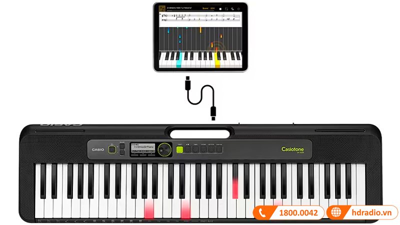 Đàn Organ Casio LK-S250, Keyboard phím sáng 61 phím-1