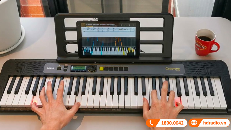 Đàn Organ Casio LK-S250, Keyboard phím sáng 61 phím-2