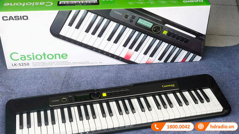Đàn Organ Casio LK-S250, Keyboard phím sáng 61 phím-9