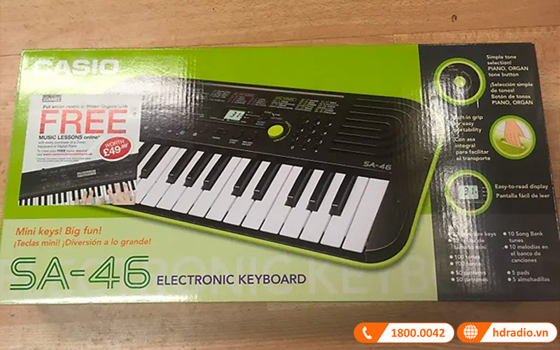 Đàn Organ Casio SA-46, organ mini 32 phím-4
