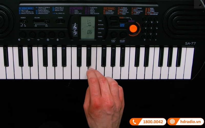 Đàn Organ Casio SA-77, organ mini 44 phím-6