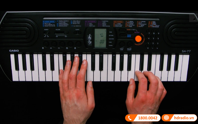 Đàn Organ Casio SA-77, organ mini 44 phím-5