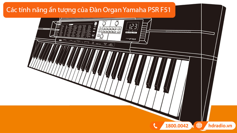 Đàn Organ Yamaha PSR F51
